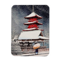 Cool oriental japanese Kawase winter scenery art