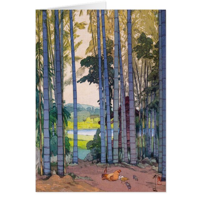 Cool oriental japanse Yoshida Bamboo Forest art (Front)