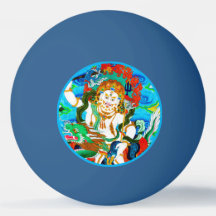 Cool oriental mandala White Jambhala vibrant god