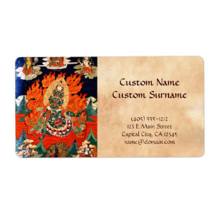 Cool oriental tibetan god thangka tattoo art