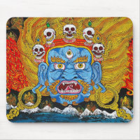 Cool oriental tibetan thangka demon tattoo art