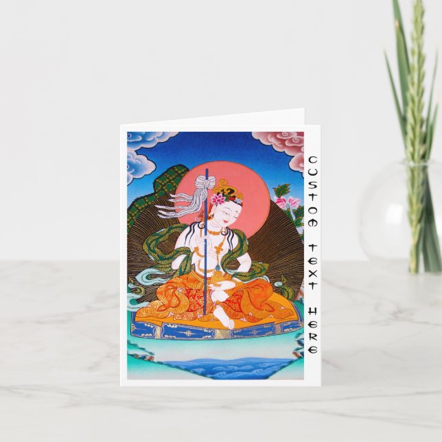 Cool oriental tibetan thangka mandarava tattoo art card (Front)