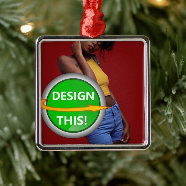 COOL! Ornament - Premium Square Ornament  - Custom (Tree)