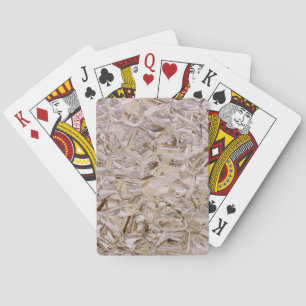 Cool OSB Construction Plywood Texture Print Playing Cards