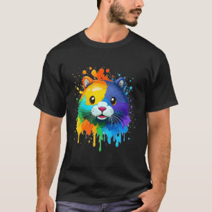 Cool Otter Outfit Colourful Splash Cute Otter T-Shirt