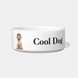 Cool Otterhound with Sunnies Pet Bowl
