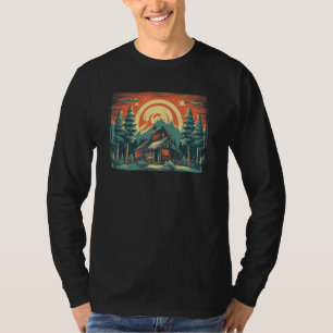 Cool Outdoor House in Mountains for Hostel T-Shirt