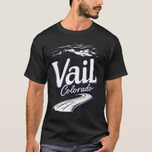 Cool outdoor skiing vintage souvenir visit vail T-Shirt