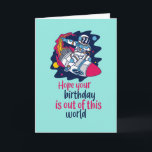 Cool Outer Space Pun Funny Astronaut Birthday Card<br><div class="desc">Funny and cute birthday card for those who love puns and humour. Perfect way to wish your friends and family happy birthday.  Visit our store for more birthday card collection. You'll find something cool,  humourous and sometimes sarcastic birthday cards for your special someone.</div>