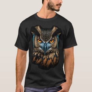 Cool Owl Illustration Graphics T-Shirt