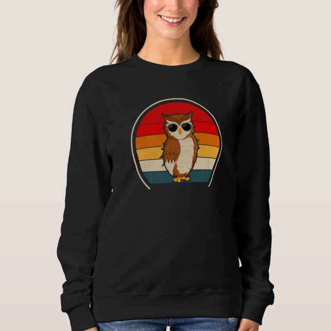 Cool Owl Retro Sweatshirt (Front)