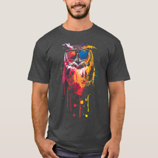 Cool owl wearing glasses T-Shirt