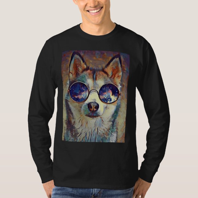 Cool Paint Husky T-Shirt (Front)