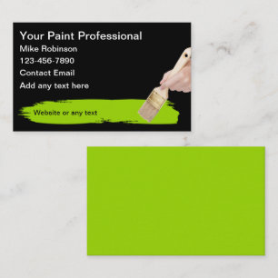 Cool Paint Professional House Painter  Business Card