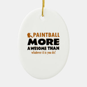 Cool Paintball designs Ceramic Tree Decoration