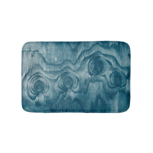 Cool Painted Wood Grain Knot Texture Bath Mat