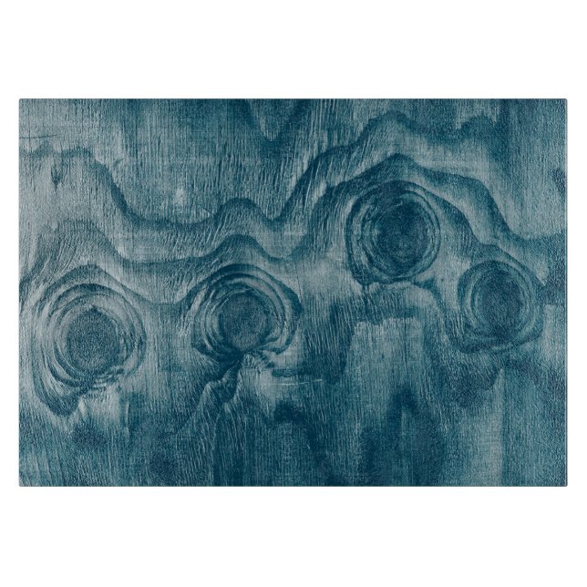 Cool Painted Wood Grain Knot Texture Cutting Board (Front)