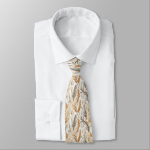 Cool Pampas Grass tiled pattern  Tie