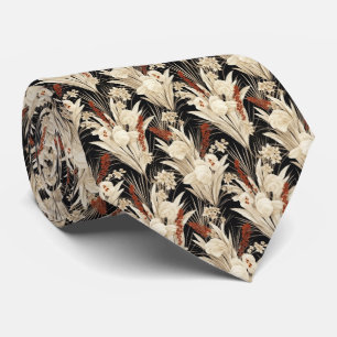 Cool Pampas Grass tiled pattern Tie