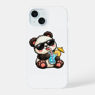Cool Panda Drink iPhone 15 Case