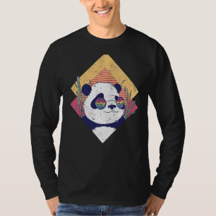 Cool Panda Retro Panda Bear In Sunglasses T-Shirt