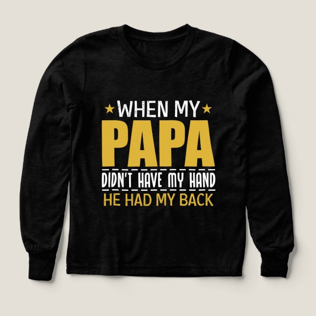 Cool PaPa hand back word art  (Design Front)