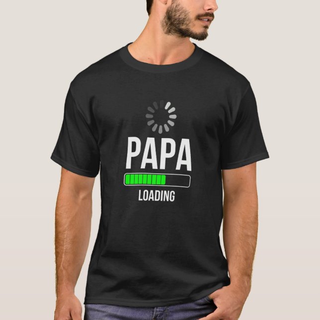 Cool Papa Loading  Illustration  Graphic Designs   T-Shirt (Front)