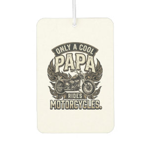 Cool Papa Motorcycle Vintage Biker Car Air Freshener