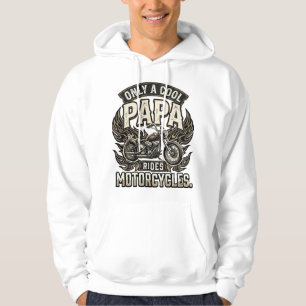 Cool Papa Motorcycle Vintage Biker Hoodie