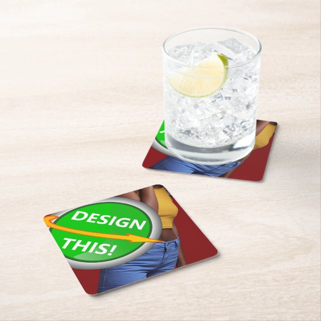 COOL! Paper Coasters - Diamond - Custom (Insitu)