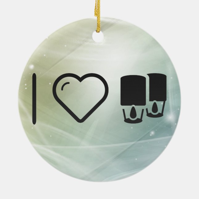 Cool Paper Lanterns Ceramic Tree Decoration (Back)