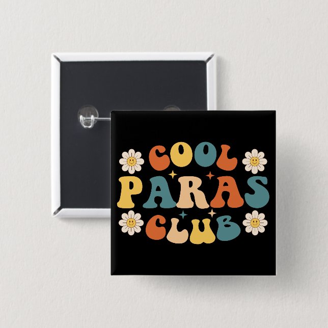 Cool Paras Club 15 Cm Square Badge (Front & Back)
