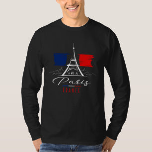 Cool Paris France Paris World Inspired Illustratio T-Shirt
