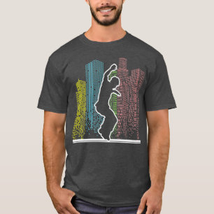 Cool Parkour Freestyle City Runner Urban Ninja T-Shirt