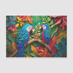cool Parrot beach lovers  Tissue Paper