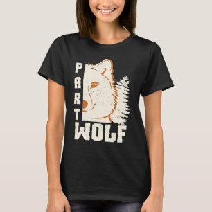 Cool Part Half Wolf Part Human Wolf Artwork Camper T-Shirt