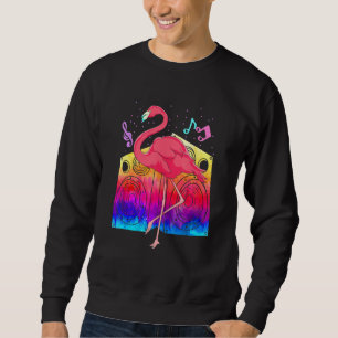 Cool Party Animal Exotic Bird Music Tropical Pink Sweatshirt