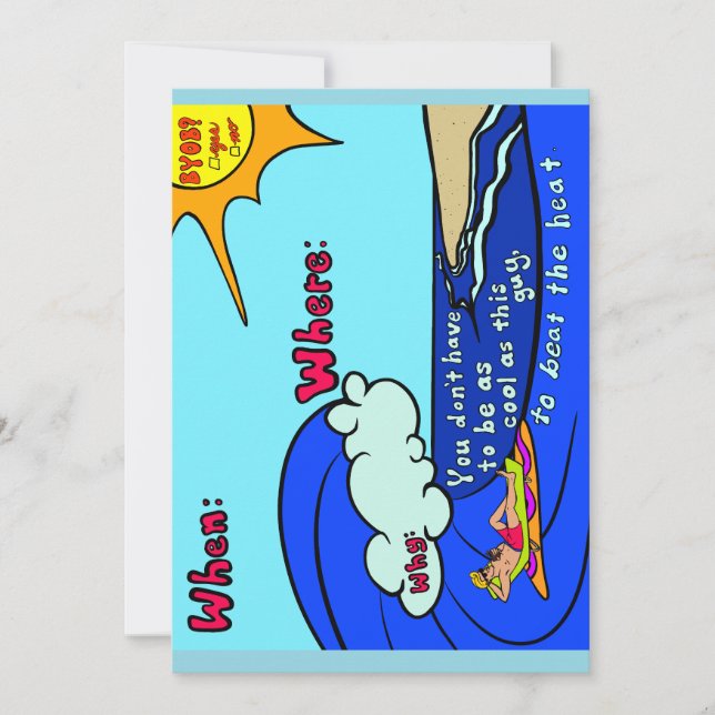 Cool party invite  (Front)