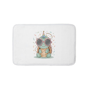 Cool Party Turtle Bath Mat