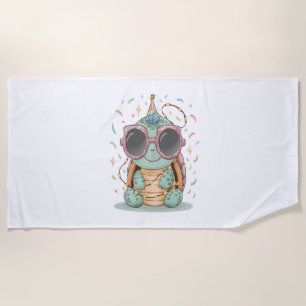 Cool Party Turtle Beach Towel