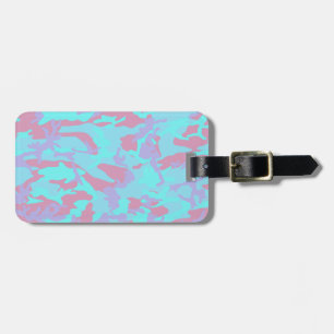 Cool Pastel Camo Pattern Luggage Tag