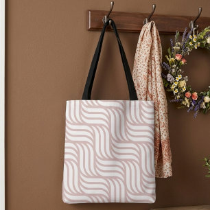 Cool pastel pattern modern shopping bag