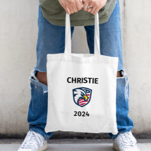 Cool Patriotic Chris Christie 2024 Election Eagle  Tote Bag