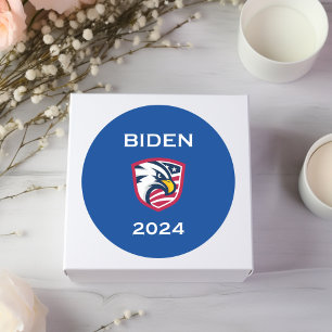 Cool Patriotic Joe Biden 2024 Election Eagle Dark  Classic Round Sticker