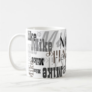 cool pattern of grayish Names Coffee Mug