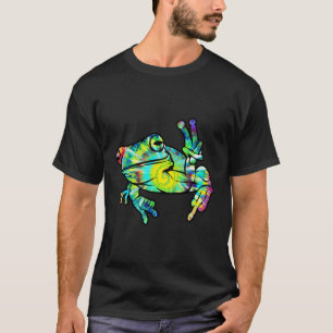 Cool Peace Frog Tie Dye For Boys And Girls T-Shirt