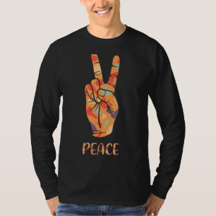 Cool Peace Hand Tie Dye Apparel Tie Dye Men Women  T-Shirt