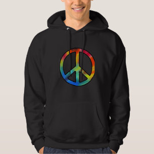 Cool Peace Hand Tie Dye For Boys And Girls Hoodie