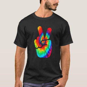 Cool Peace Hand Tie Dye  For Boys And Girls T-Shirt