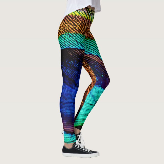 Cool peacock feather leggings (Right)
